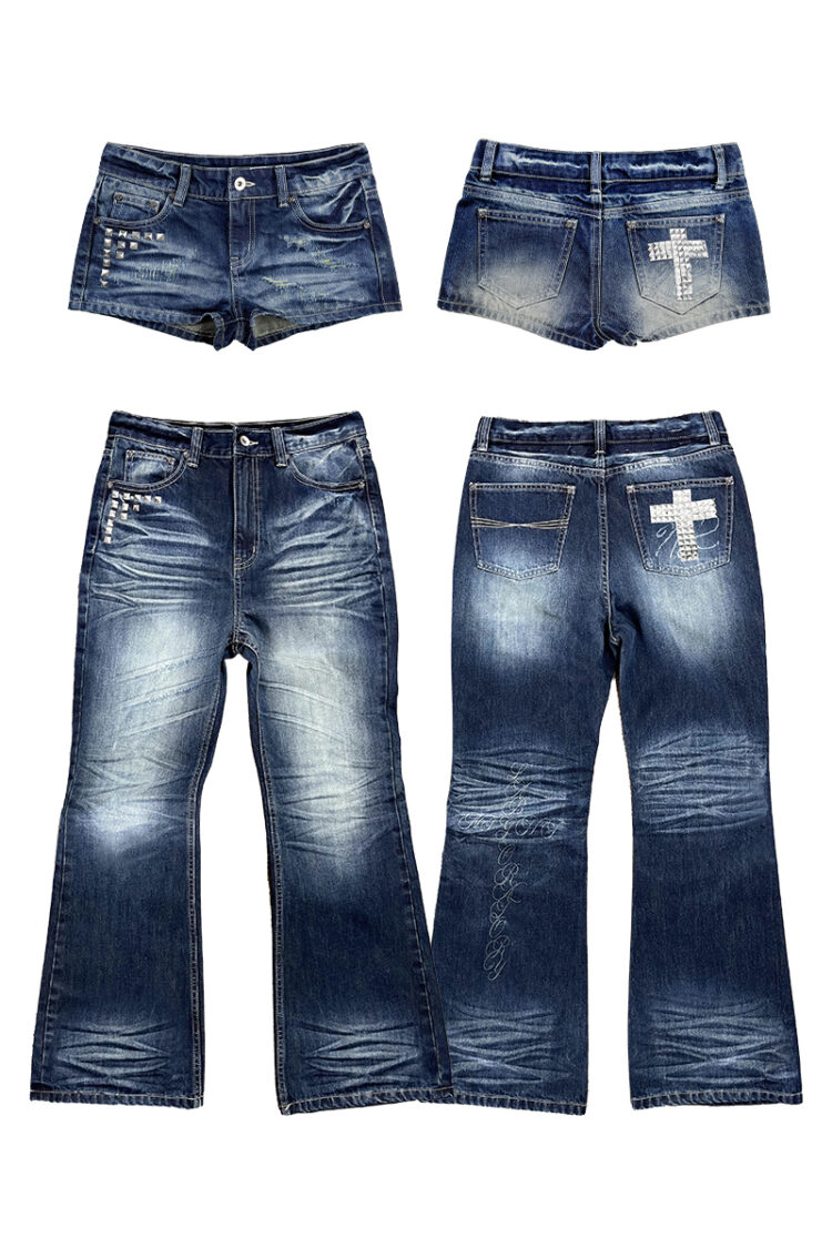 Punk Rivet Jeans